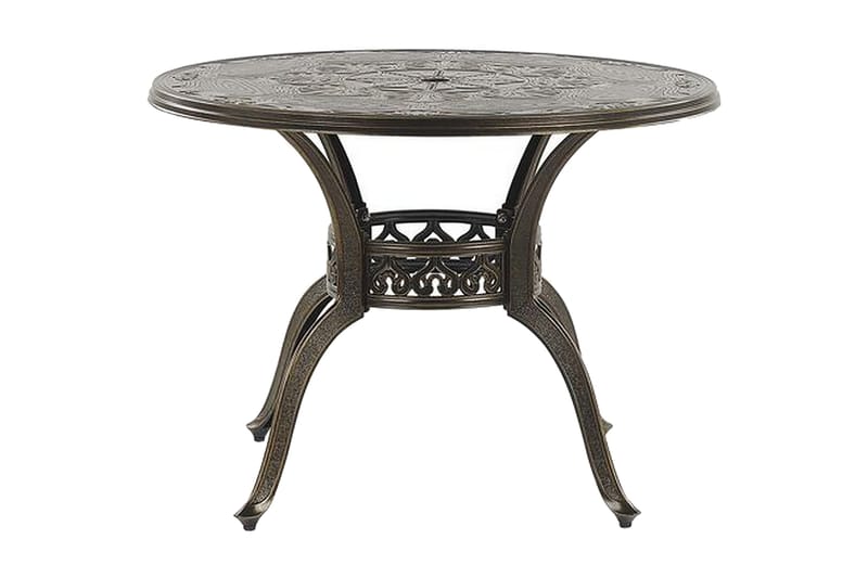 Scario Matgrupp Utomhus 100 cm + 4 Utestolar - Brun - Utemöbler - Utegrupp - Matgrupp utomhus