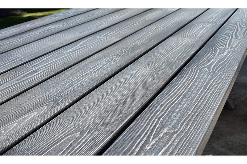 Scottsdale Matgrupp Utomhus 150 cm + 4 Solanum Utestolar, Grå