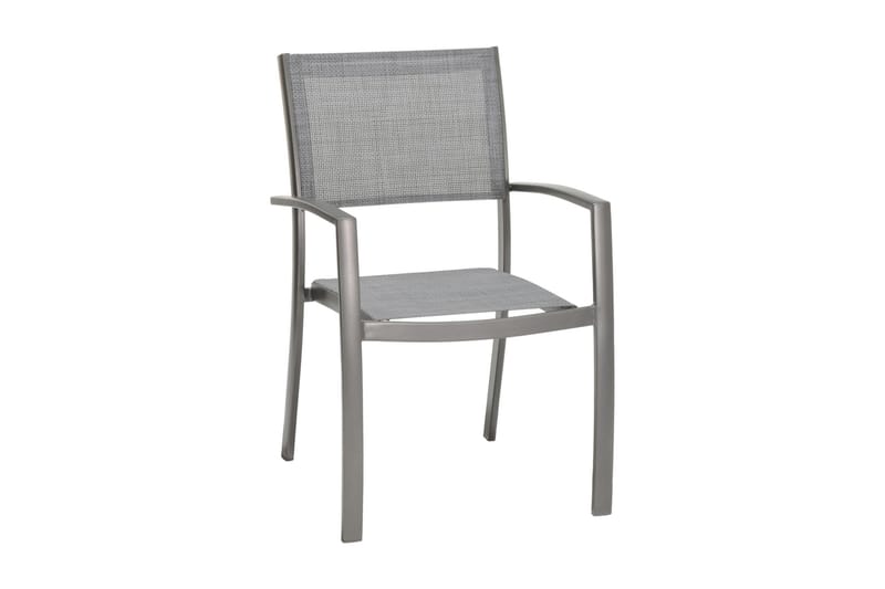 Solana Matgrupp Utomhus 160 cm + 4 Stolar + 2 Positionsstolar - Grå - Utemöbler - Utegrupp - Matgrupp utomhus