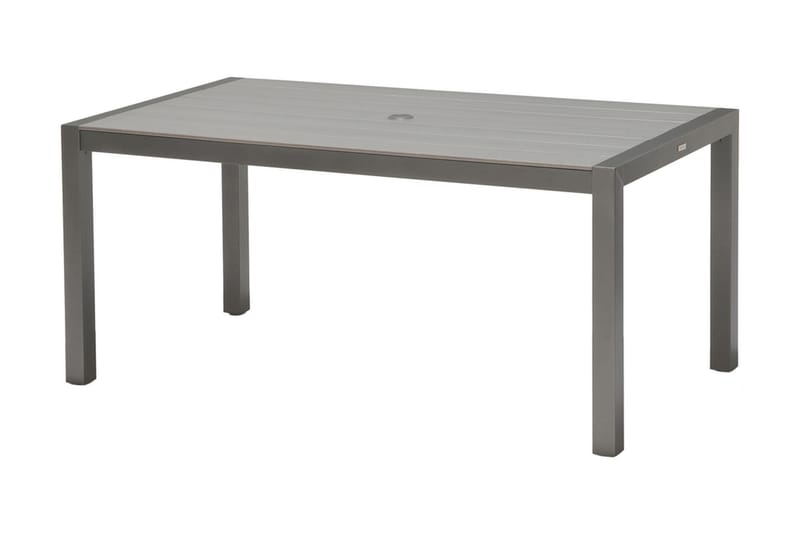 Solana Matgrupp Utomhus 160 cm + 4 Positionsstolar - Grå - Utemöbler - Utegrupp - Matgrupp utomhus