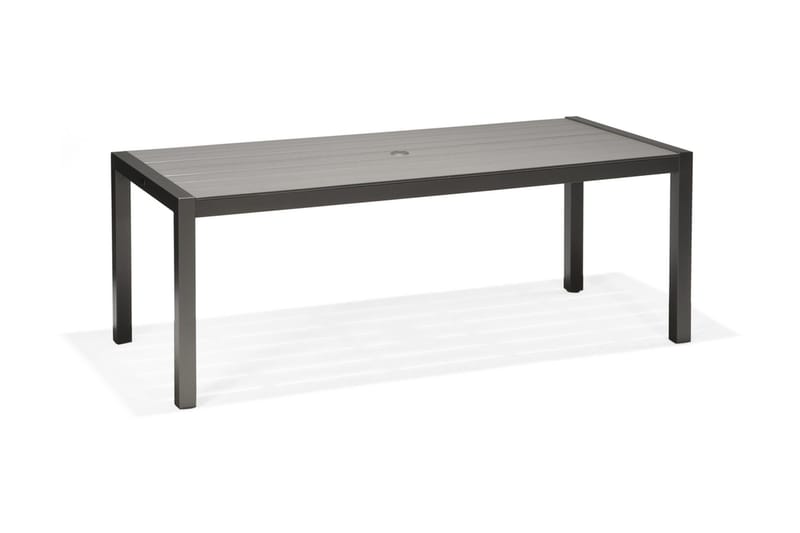 Solana Matgrupp Utomhus 201 cm + 8 Positionsstolar - Grå - Utemöbler - Utegrupp - Matgrupp utomhus