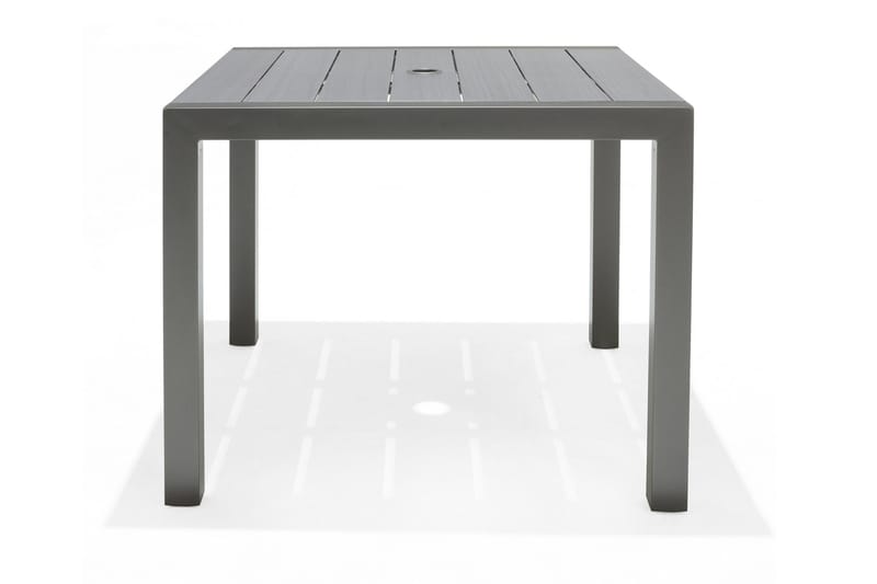 Solana Matgrupp Utomhus 88 cm + 4 Positionsstolar - Grå - Utemöbler - Utegrupp - Matgrupp utomhus