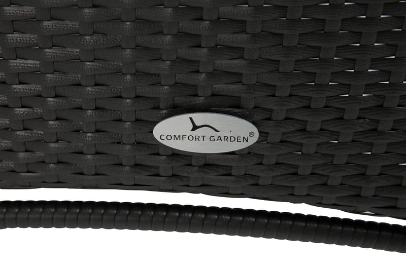 Thor Matgrupp Ø140 + 6 Jenny Ställbar Fåtölj - Svart - Utemöbler - Utegrupp - Matgrupp utomhus