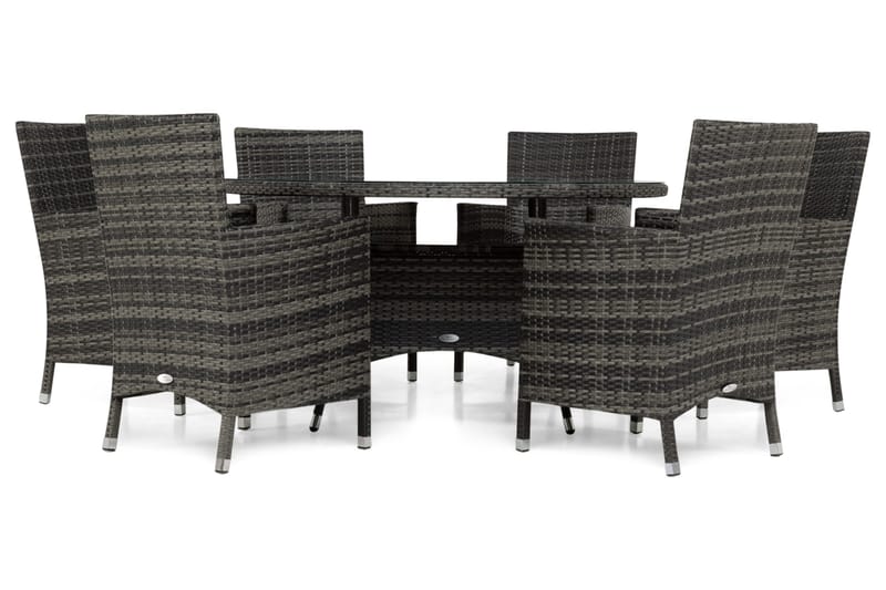 Thor Matgrupp Ø140+6 Thor Stolar - Grå/Grå - Utemöbler - Utegrupp - Matgrupp utomhus