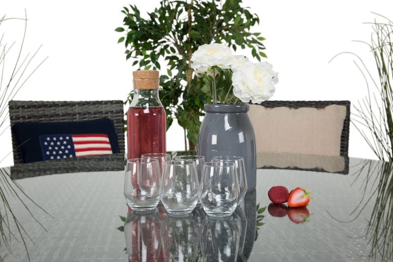 Thor Matgrupp Ø140+6 Thor Stolar - Grå/Grå - Utemöbler - Utegrupp - Matgrupp utomhus