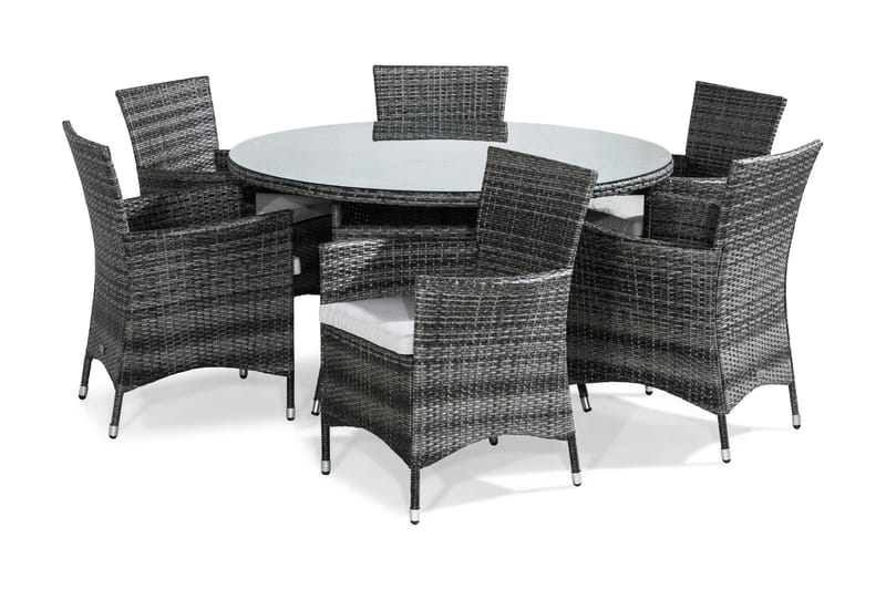 Thor Matgrupp 140 cm Rund inkl 6 Fåtöljer, undefined