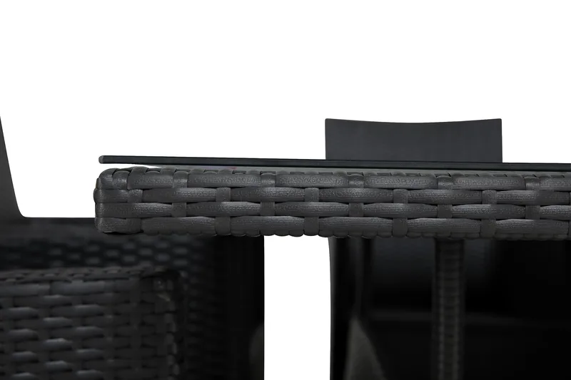 Thor Matgrupp Utomhus 140 + 4 Thor Fåtölj - Svart/Svart - Utemöbler - Utegrupp - Matgrupp utomhus