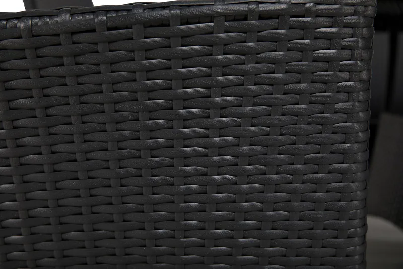 Thor Matgrupp Utomhus 140 + 6 Jenny Ställbar Fåtölj - Svart/Svart - Utemöbler - Utegrupp - Matgrupp utomhus