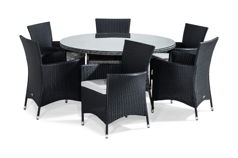 Thor Matgrupp Utomhus 140 cm Rund inkl 6 Fåtöljer, undefined