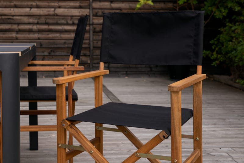 Togo Matgrupp Utomhus 150x100 cm + 4 Marion Stol - Svart/Brun - Utemöbler - Utegrupp - Matgrupp utomhus