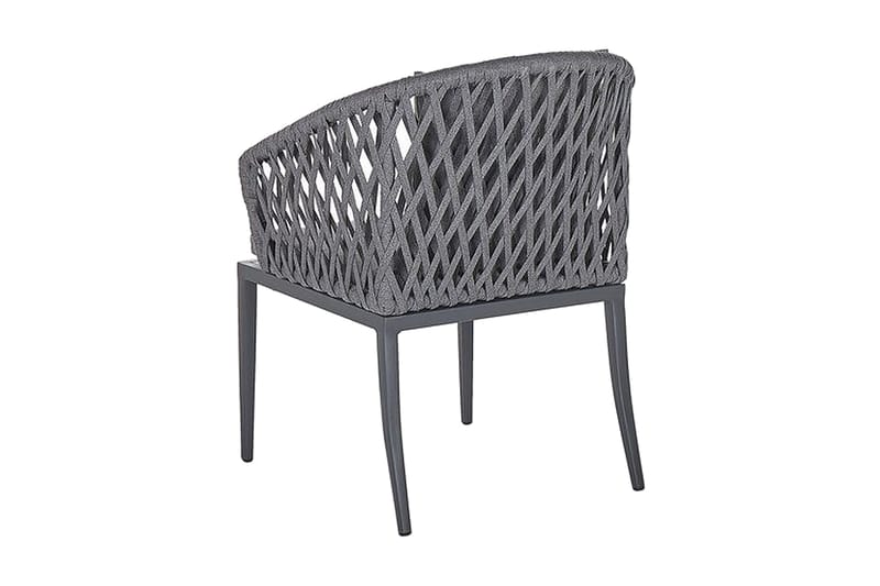 Trädgårdsmöbelset aluminium grå LIPARI - Grå - Utemöbler - Utegrupp - Matgrupp utomhus