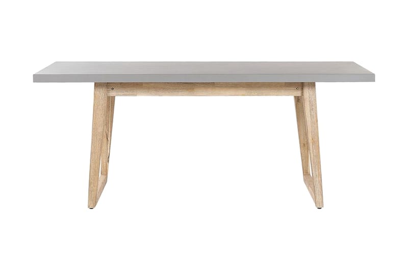 Trädgårdsmöbelset av Utebord och 2 Bänkar Utomhus grå ORIA - Grå - Utemöbler - Utegrupp - Matgrupp utomhus