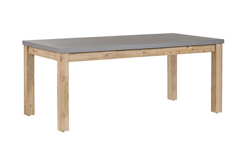 Trädgårdsmöbelset av Utebord och 2 Bänkar Utomhus grå OSTUNI - Grå - Utemöbler - Utegrupp - Matgrupp utomhus