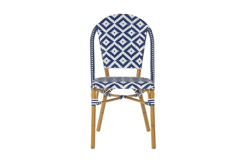 Trädgårdsmöbelset av Utebord och 4 Utestolar RIFREDDO - Blå - Utemöbler - Utegrupp - Matgrupp utomhus