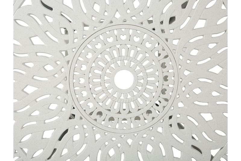 Trädgårdsmöbelset av Utebord och 4 Utestolar vit ANCONA - Vit - Utemöbler - Utegrupp - Matgrupp utomhus