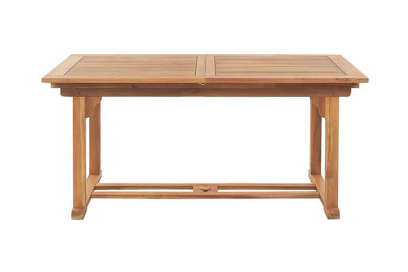 Trädgårdsmöbelset av Utebord och 6 Utestolar JAVA - Trä/natur - Utemöbler - Utegrupp - Matgrupp utomhus