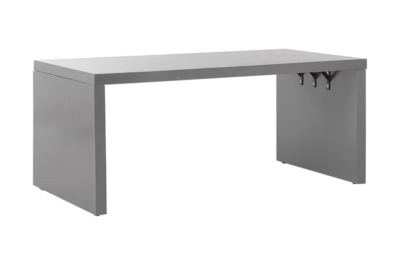 Trädgårdsmöbelset av Utebord och 6 Utestolar TARANTO - Grå - Utemöbler - Utegrupp - Matgrupp utomhus