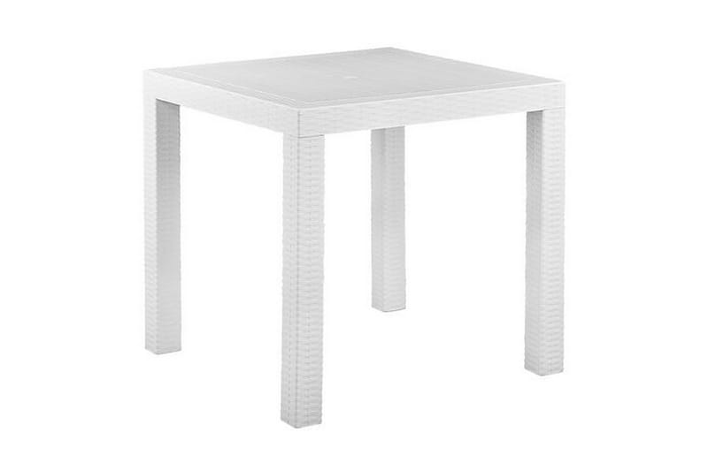 Trädgårdsset av Utebord och 4 Utestolar FOSSANO - Vit - Utemöbler - Utegrupp - Matgrupp utomhus