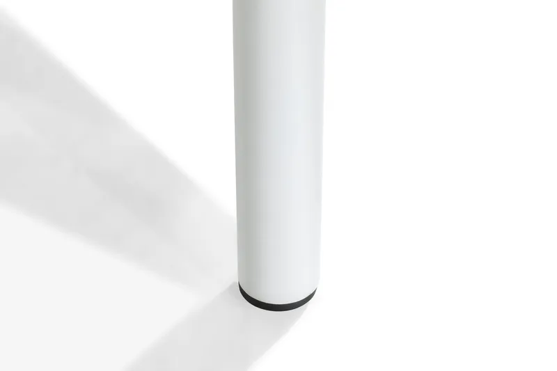 Tunis Matgrupp Utomhus 140 Rund + 6 Stapelstolar - Vit/Grå - Utemöbler - Utegrupp - Matgrupp utomhus