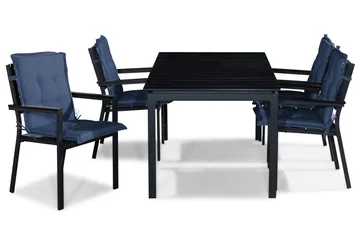 Tunis Matgrupp Utomhus 152-210x90 + 4 Stapelstolar m Dyna