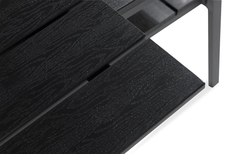 Tunis Matgrupp Utomhus 205x90 + 6 Stapelstolar - Svart - Utemöbler - Utegrupp - Matgrupp utomhus