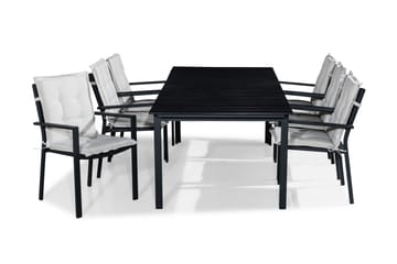 Tunis Matgrupp Utomhus 220-280x90 + 6 Tunis Stapelstol m Dyna