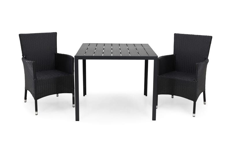 Tunis Matgrupp Utomhus 90 + 2 Thor Fåtölj, Svart