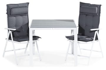 Tunis Matgrupp Utomhus 90x90 + 2 Maggie Positionsstol m Dyna