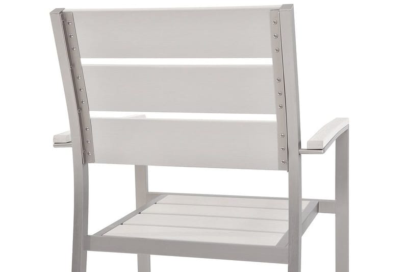 Vernio Trädgårdsmöbelset Med Utebord+6 Utestolar - Vit - Utemöbler - Utegrupp - Matgrupp utomhus