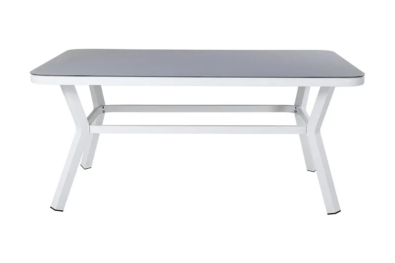 Virya Matgrupp 160cm + 4 Alina Matstolar Svart/Grå - Svart/Grå - Utemöbler - Utegrupp - Matgrupp utomhus