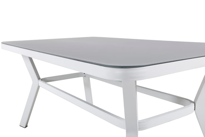 Virya Matgrupp Utomhus 160cm + 4 Alina Matstolar - Svart/Grå - Utemöbler - Utegrupp - Matgrupp utomhus