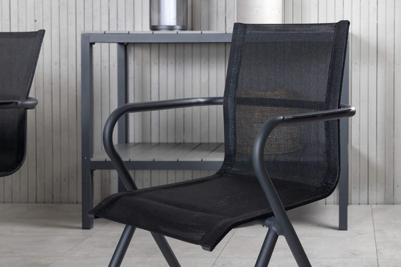 Virya Matgrupp Utomhus 200cm + 6 Alina Matstolar - Brun/Vit - Utemöbler - Utegrupp - Matgrupp utomhus