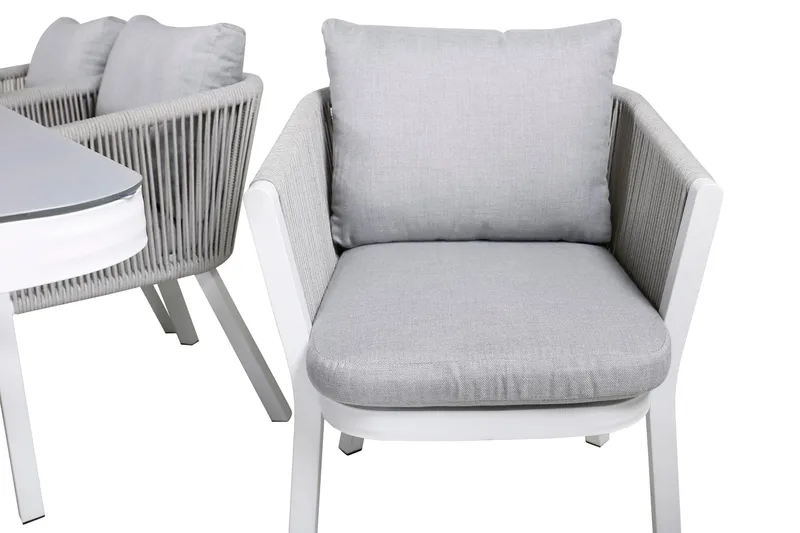 Virya Matgrupp Utomhus 200cm + 6 Matstolar - Brun - Utemöbler - Utegrupp - Matgrupp utomhus