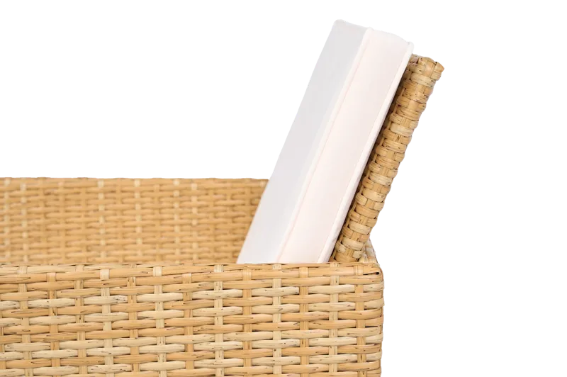 Matgrupp/Utegrupp 10 platser |  6 Stolar & 4 Pallar | Skärhamn  beige - Utemöbler - Utegrupp - Matgrupp utomhus