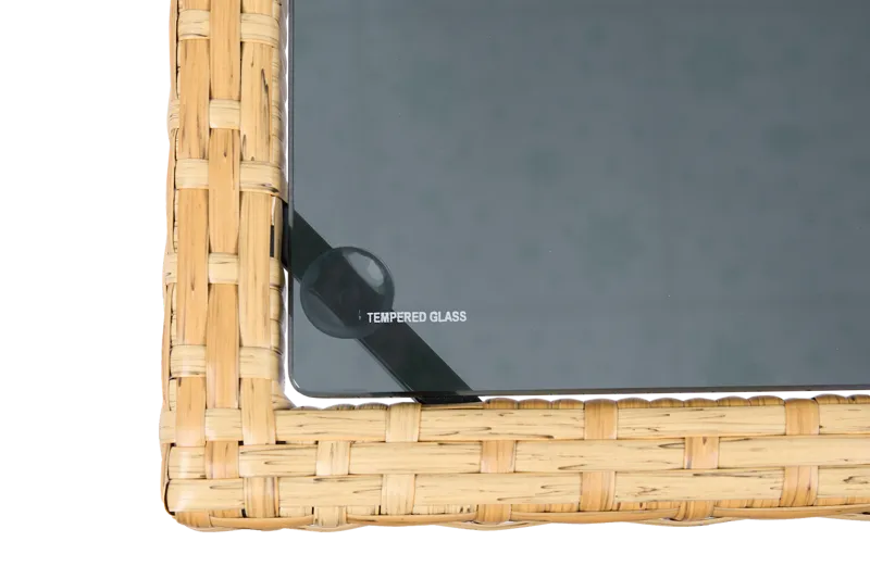 Matgrupp/Utegrupp 10 platser |  6 Stolar & 4 Pallar | Skärhamn  beige - Utemöbler - Utegrupp - Matgrupp utomhus