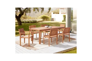 Matsalsset Baratti 6-Sits - 6-Sits - Utemöbler - Utegrupp - Matgrupp utomhus