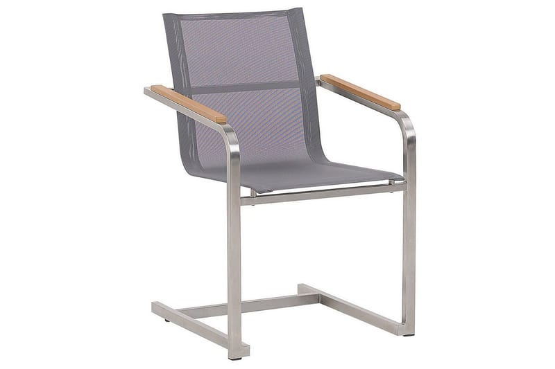 Matsalsset Cosoleto Grå/Silver, 4-Sits - Grå/Silver, 4-Sits - Utemöbler - Utegrupp - Matgrupp utomhus