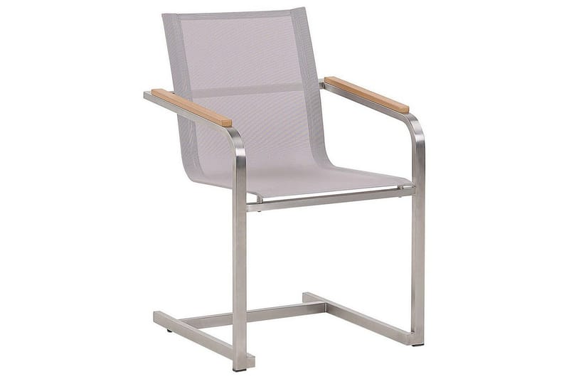 Matsalsset Cosoleto Vit/Beige/Silver, 4-Sits - Vit/Beige/Silver/4-Sits - Utemöbler - Utegrupp - Matgrupp utomhus