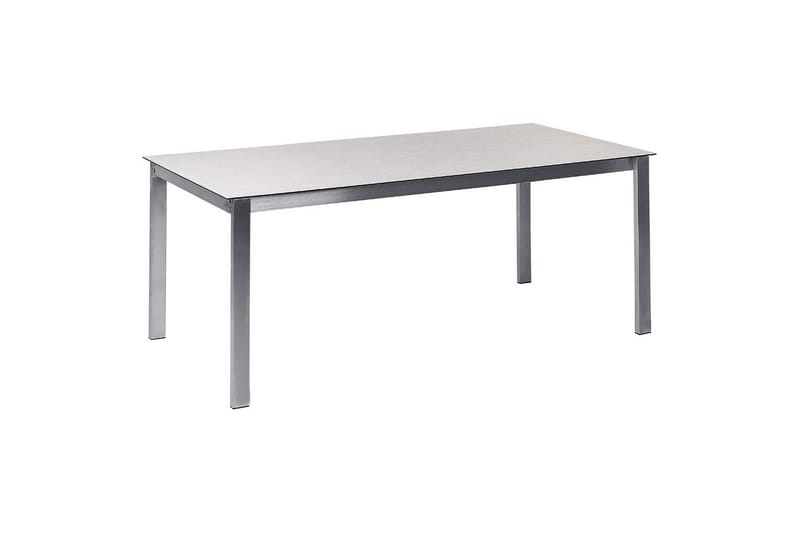 Matsalsset Cosoleto Vit/Beige/Silver, 4-Sits - Vit/Beige/Silver/4-Sits - Utemöbler - Utegrupp - Matgrupp utomhus