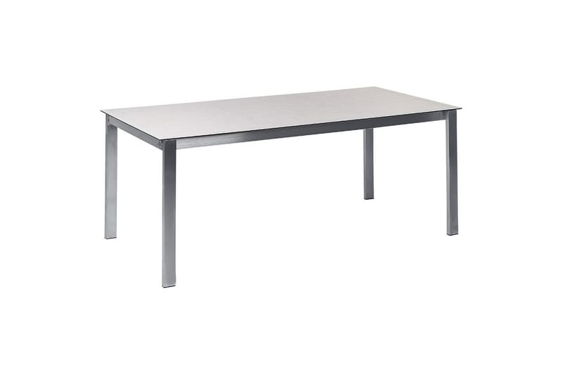 Matsalsset Cosoleto Vit/Silver/Beige, 6-Sits - Vit/Silver/Beige, 6-Sits - Utemöbler - Utegrupp - Matgrupp utomhus