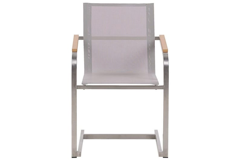 Matsalsset Cosoleto Vit/Silver/Beige, 6-Sits - Vit/Silver/Beige, 6-Sits - Utemöbler - Utegrupp - Matgrupp utomhus