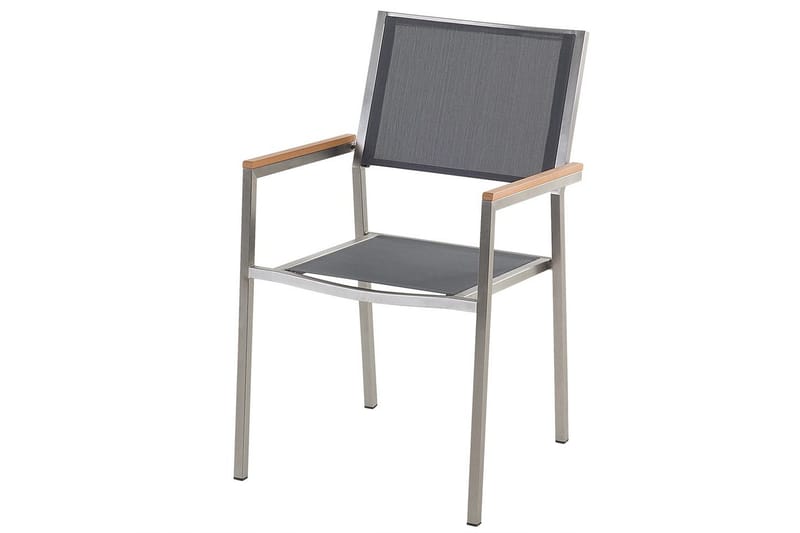 Matsalsset Cosoleto/Grosseto Grå/Silver, 4-Sits - Grå/Silver, 4-Sits - Utemöbler - Utegrupp - Matgrupp utomhus