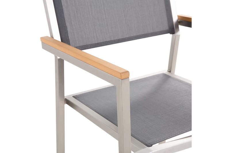 Matsalsset Grosseto Grå/Silver, 6-Sits - Grå/Silver, 6-Sits - Utemöbler - Utegrupp - Matgrupp utomhus