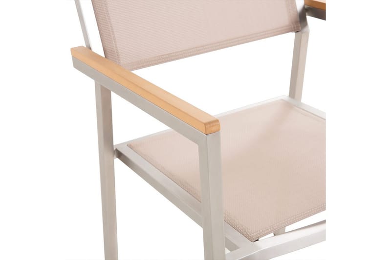 Matsalsset Grosseto Grå/Silver/Beige, 8-Sits - Grå/Silver/Beige, 8-Sits - Utemöbler - Utegrupp - Matgrupp utomhus
