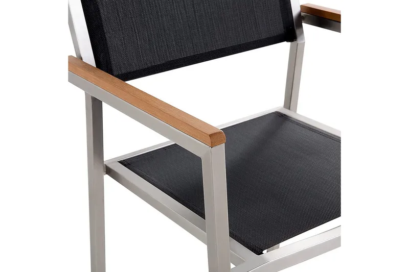 Matsalsset Grosseto Grafitgrå/Svart/Silver, 8-Sits - Grafitgrå/Svart/Silver, 8-Sits - Utemöbler - Utegrupp - Matgrupp utomhus