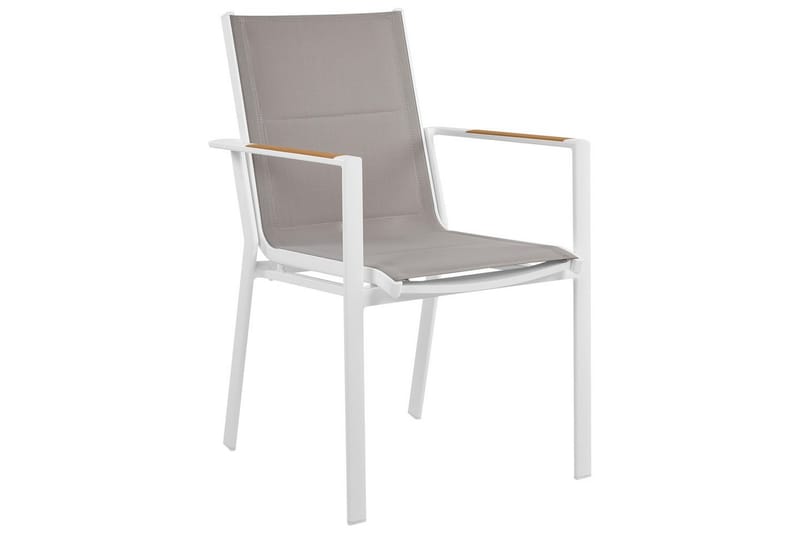 Matsalsset Maletto/Busseto Vit/taupe/beige/ljust trä - Vit/taupe/beige/ljust trä - Utemöbler - Utegrupp - Matgrupp utomhus