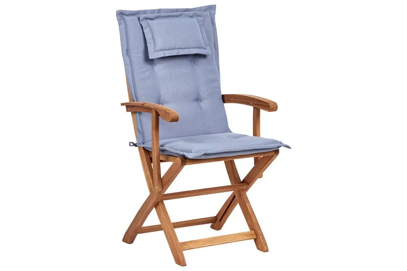 Matsalsset Maui II Ljus trä/blå, 8-Sits - Ljus trä/blå, 8-Sits - Utemöbler - Utegrupp - Matgrupp utomhus