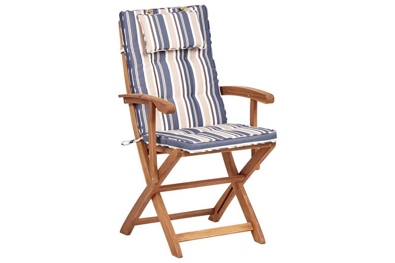 Matsalsset Maui II med parasoll Flerfärgad/ljust trä/beige/blå, 8-Sits - Flerfärgad/ljust trä/beige/blå, 8-Sits - Utemöbler - Utegrupp - Matgrupp utomhus