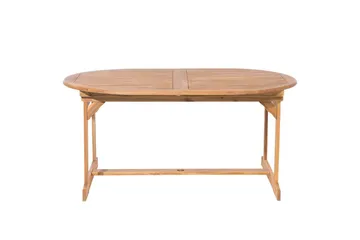 Matsalsset Maui med parasoll 6-sits Ljus trä/beige - Ljus trä/beige - Utemöbler - Utegrupp - Matgrupp utomhus