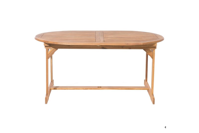 Matsalsset Maui med parasoll 8-sits Ljus trä/grått/beige - Ljus trä/grått/beige - Utemöbler - Utegrupp - Matgrupp utomhus